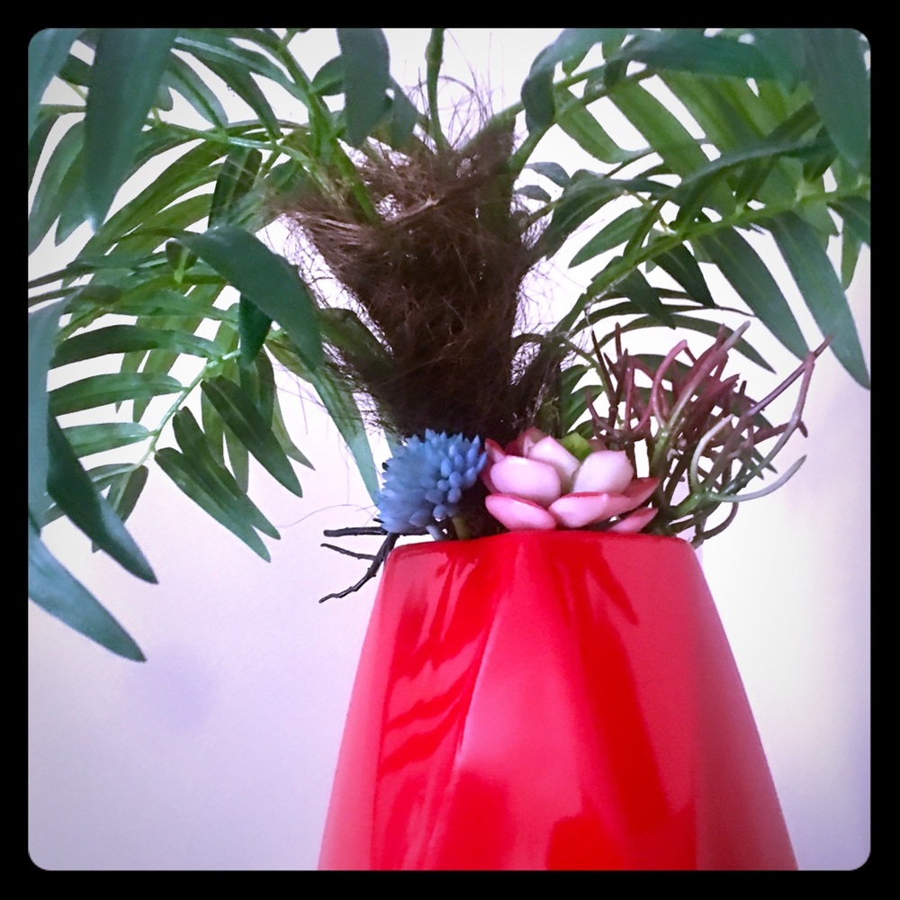 Artificial succulent flower arrangement